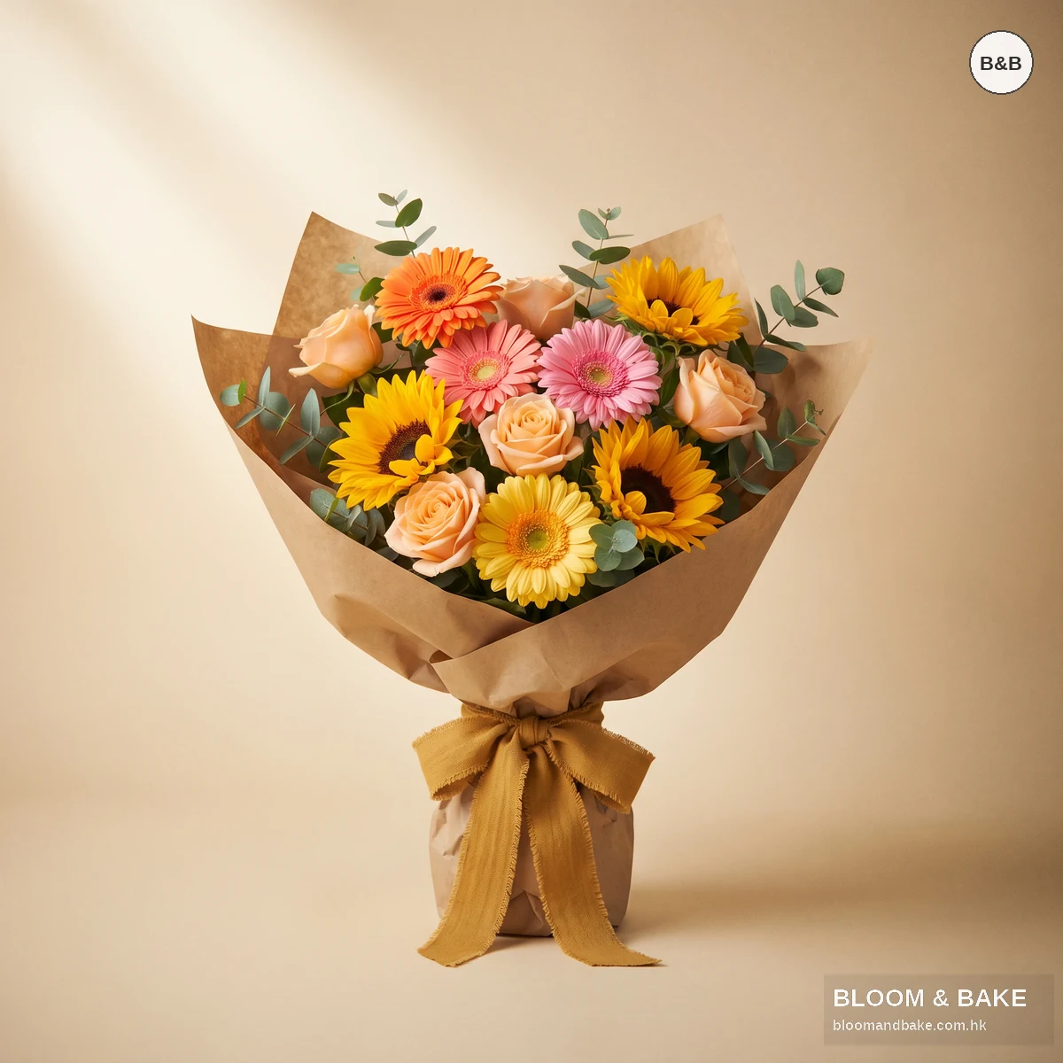 鮮花花藝 生日花束- 柔情蜜意玫瑰束 — Bloom & Bake 香港 鮮花花藝 精品圖