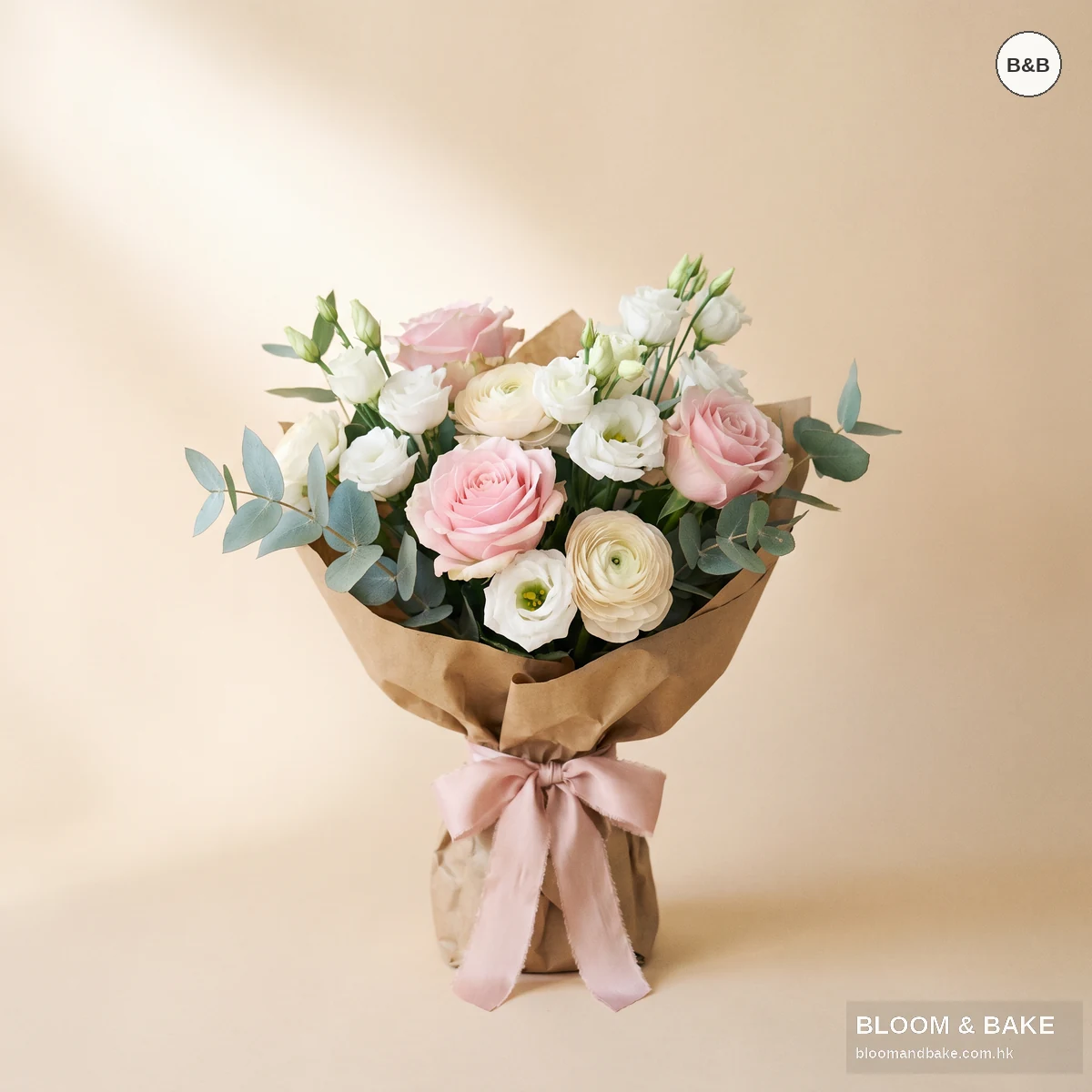 鮮花花藝 — 生日花束- 心中白月光