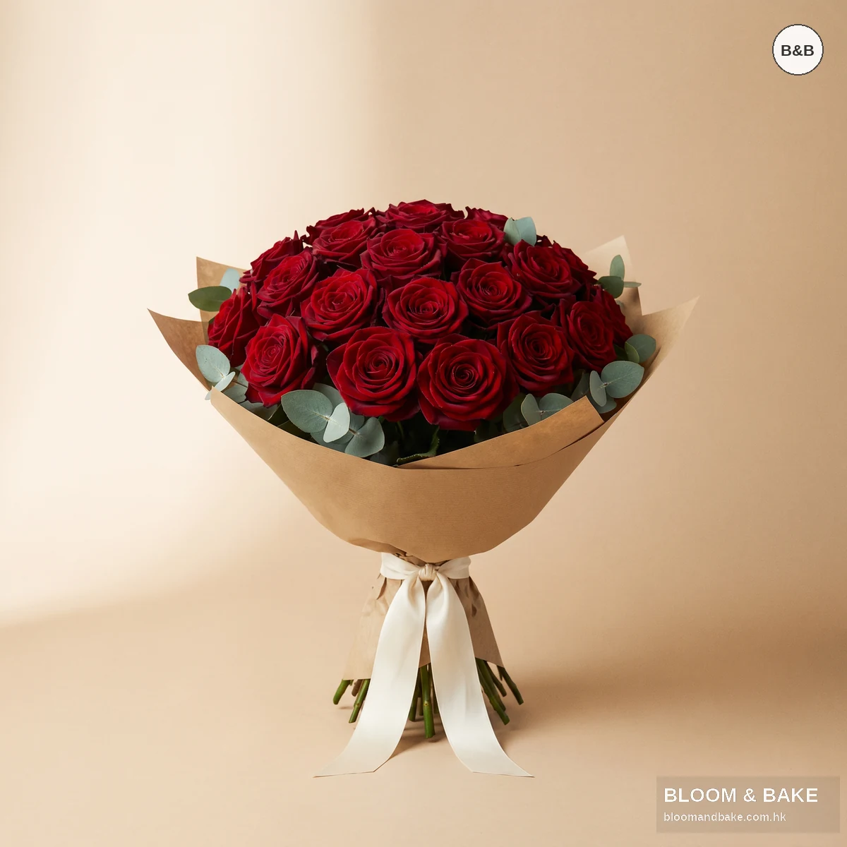 鮮花花藝 情人節花束 – 陶醉玫瑰之夜 — Bloom & Bake 香港 鮮花花藝 精品圖