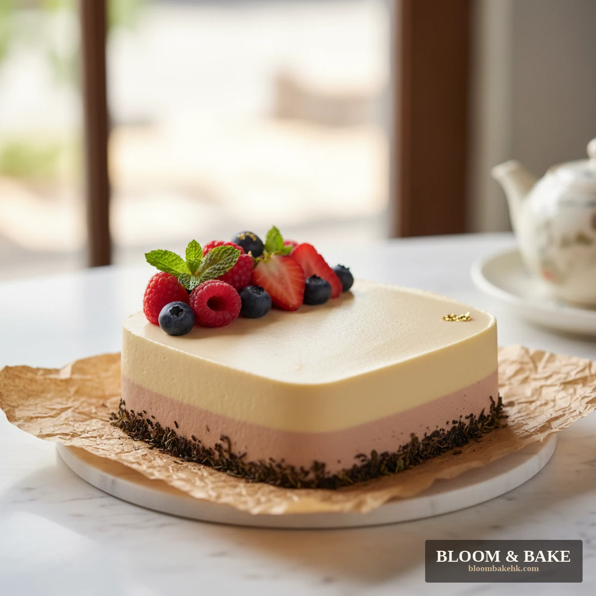 企業活動 法式蛋糕 - 伯爵红茶咖啡慕斯 — Bloom & Bake 香港 企業活動 精品圖