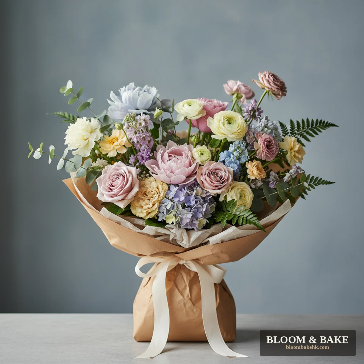 鮮花花藝 週年紀念花束 · 奢華款 — Bloom & Bake 香港 鮮花花藝 精品圖