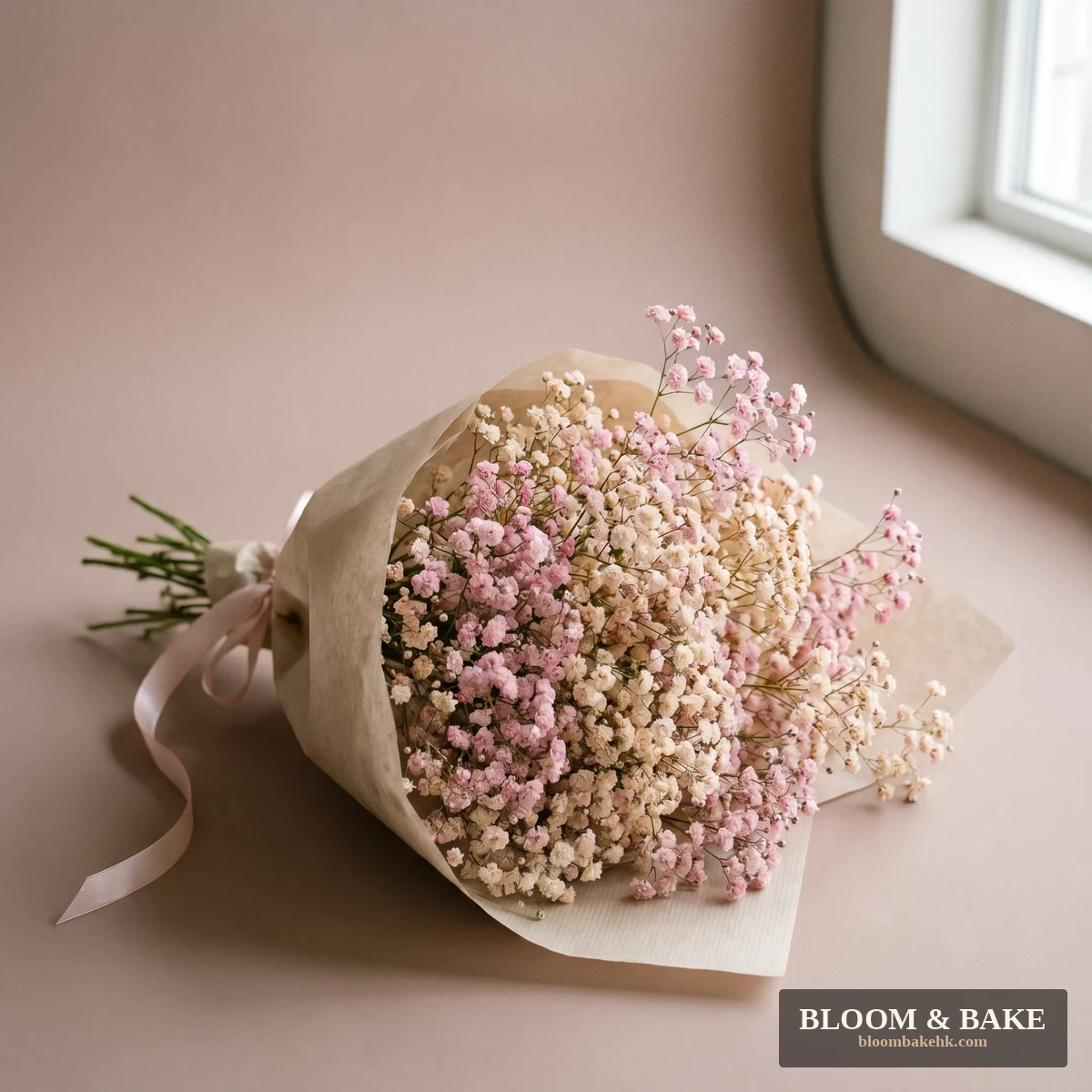 鮮花花藝 盆栽 -滿天星 — Bloom & Bake 香港 鮮花花藝 精品圖