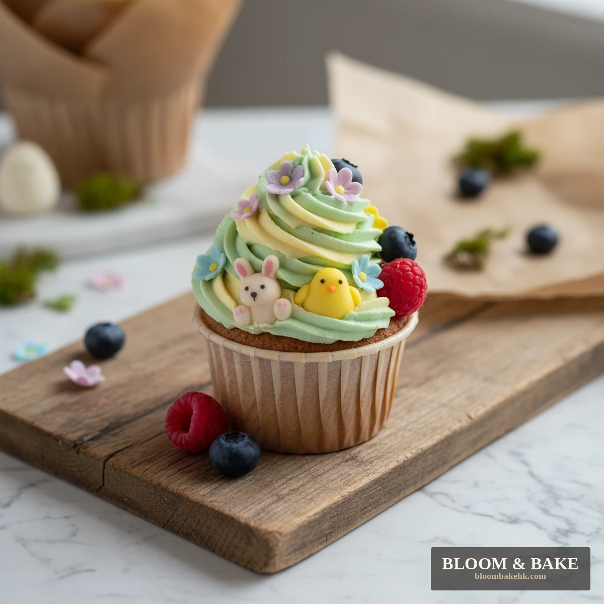 訂造蛋糕 — 復活節cupcake -復活節奇幻森林系列紙杯蛋糕