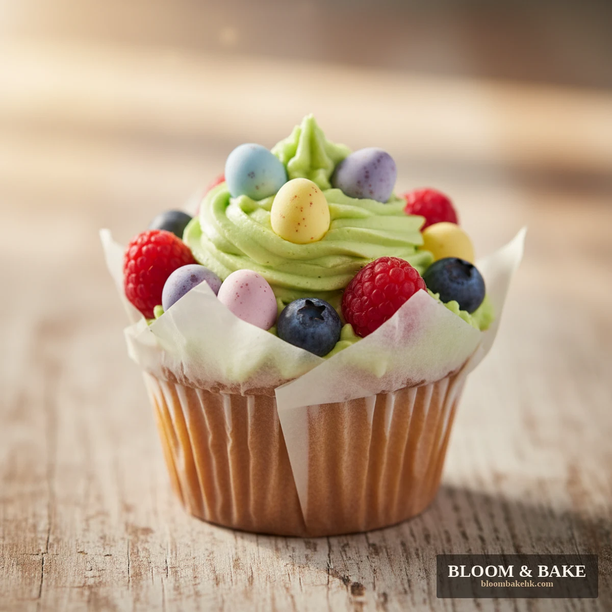 訂造蛋糕 — 復活節cupcake -草原彩蛋童夢復活纸杯蛋糕