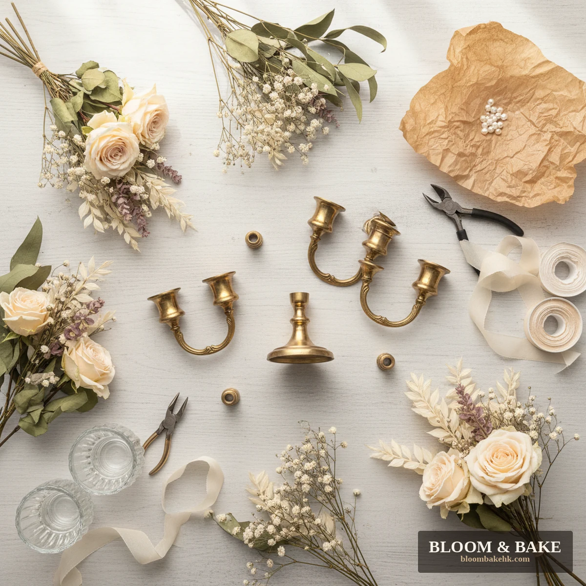 婚禮佈置 燭台租賃 · 經典款 — Bloom & Bake 香港 婚禮佈置 精品圖