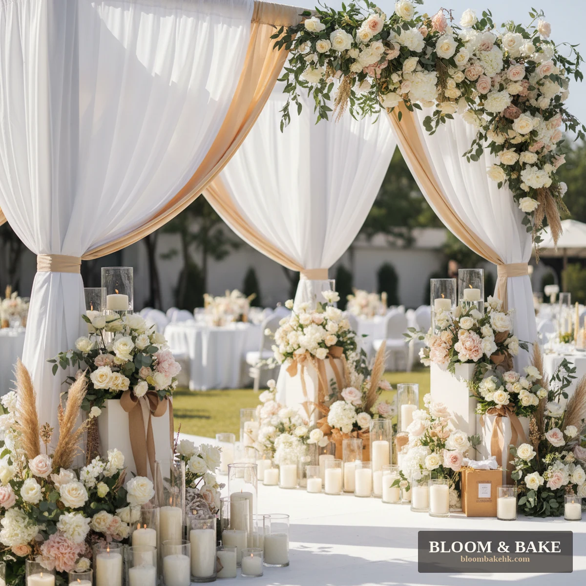 宴會入口佈置 迎賓入口佈置 · 限定款 — Bloom & Bake 香港 婚禮佈置 精品圖