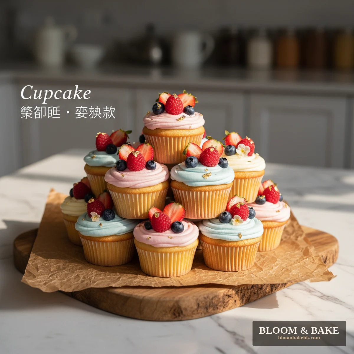 美學課程 Cupcake 裝飾班 · 奢華款 — Bloom & Bake 香港 美學課程 精品圖